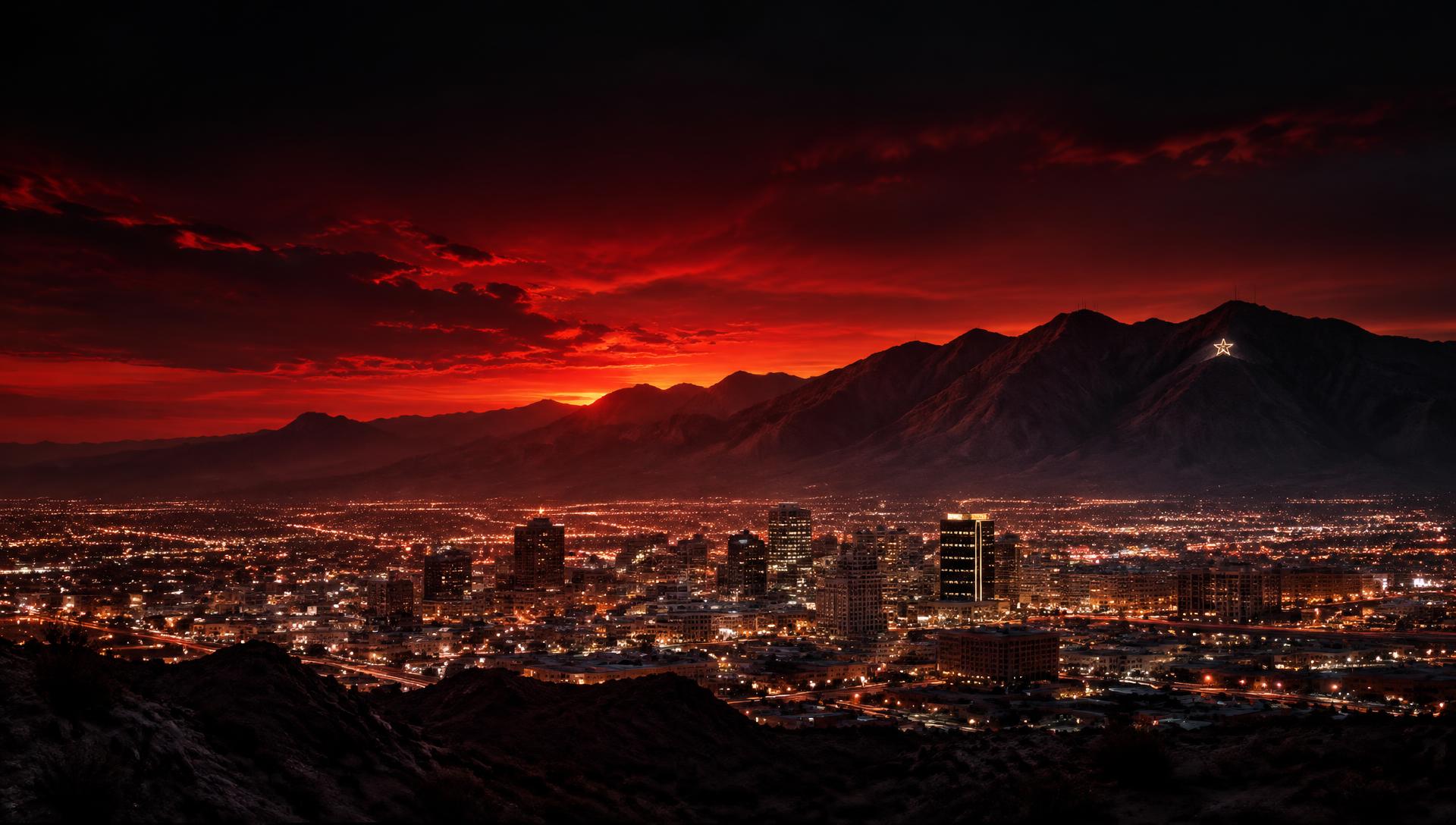 El Paso skyline at night